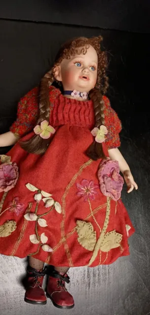Vintage Mundia Porcelain Doll "Christina" - 24"