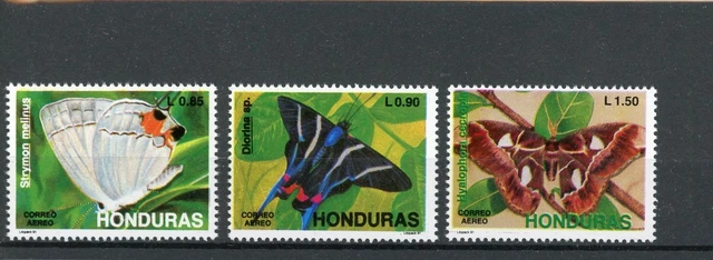 Honduras 1102-04 postfrisch Schmetterling #GK010