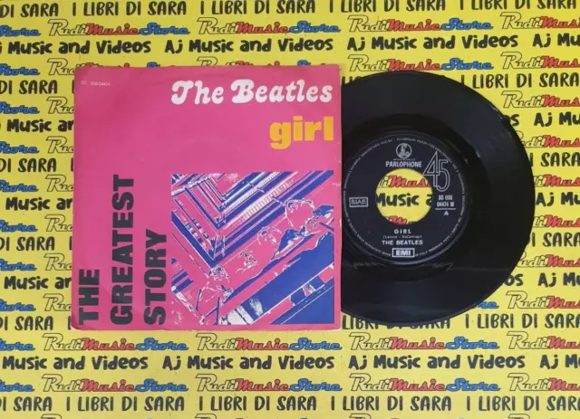LP 45 7"THE BEATLES Girl Nowhere man 1966 italy PARLOPHONE 3C 006 04474 greatest