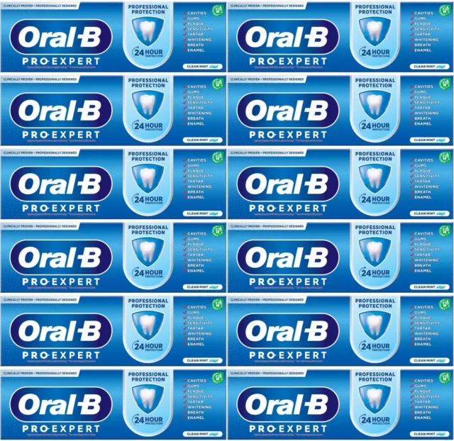 12 dentifricio sbiancante protezione professionale Oral-B Pro Expert nuovo di zecca