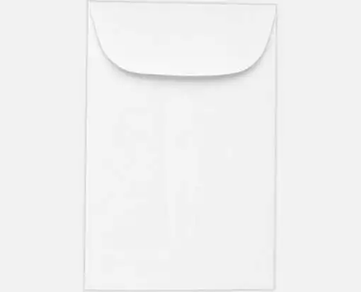 #A-1 WHITE COIN ENVELOPES - 2.25 X 3.5 Inches - Credit Card Size