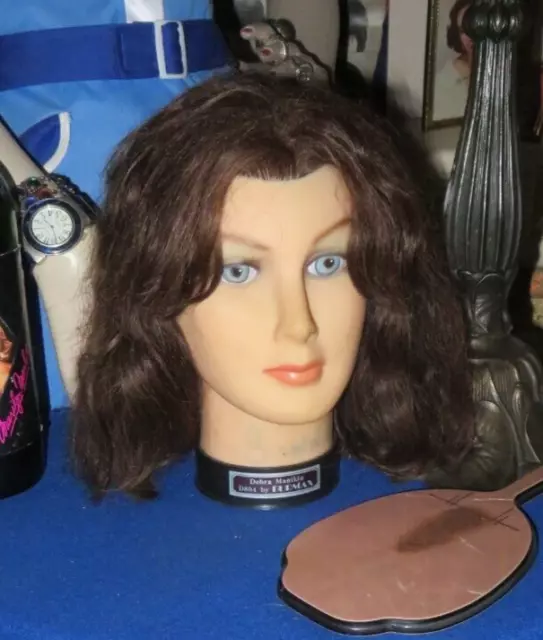 Lot of 3 Cosmetology Mannequin Head w/ Human Hair by Burmax D804 Debra &  Cassie