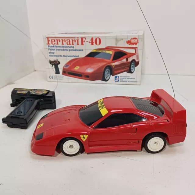 VINTAGE DICKIE TOYS Ferrari-F40 RC 3-Function Working Boxed No. 18940 ...