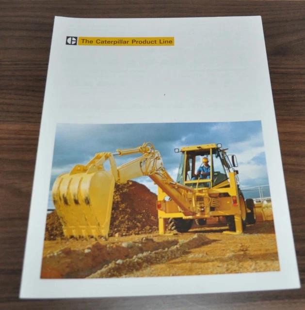 1986 Caterpillar Cat Product Line Model Range Sales Dealer Brochure