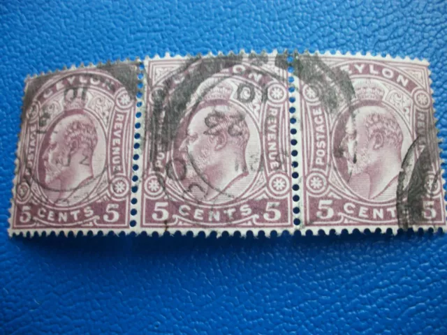 Ceylon, König Georg V., 5 Cent, gestempelt