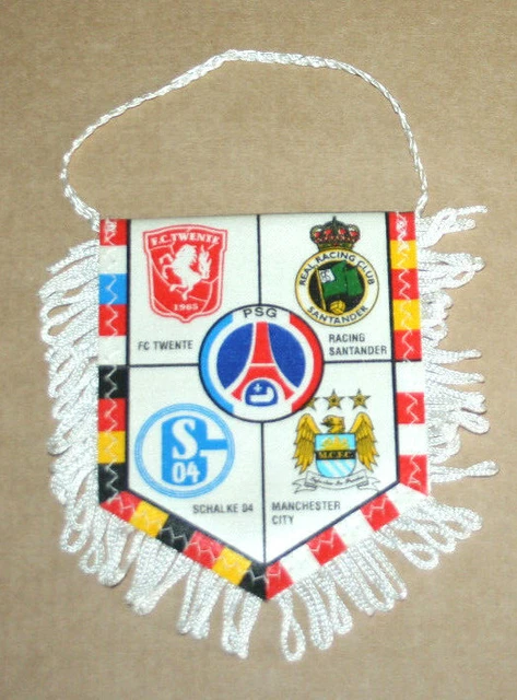 Fanion PSG / Juventus Turin - Coupe UEFA 1989 - Pennant Vintage Football