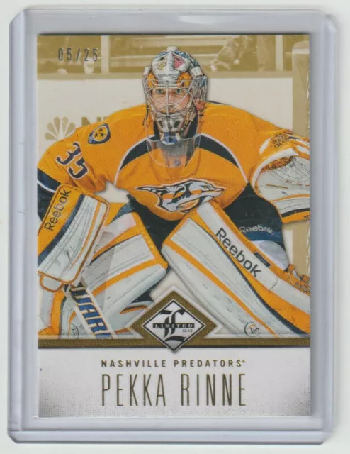 PEKKA RINNE Predators 2012-13 Limited GOLD Parallel #88 SP Variation #05/25