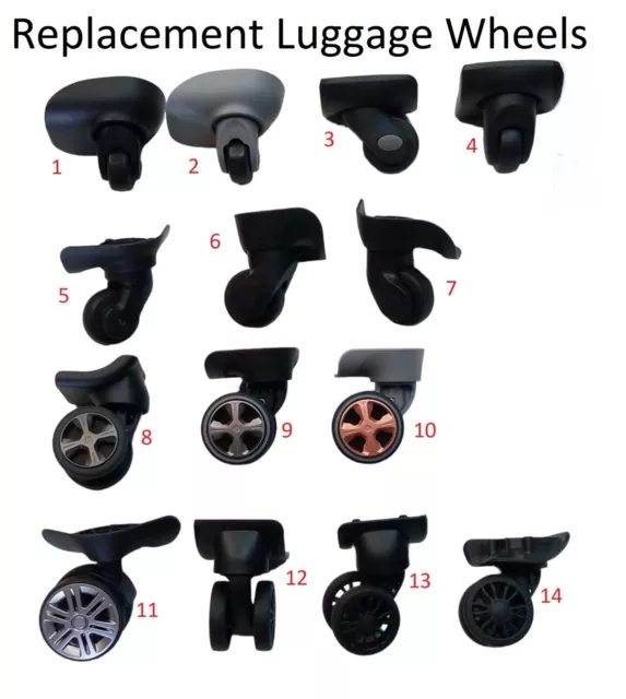 Luggage Replacement Wheels Suitcase Part Spinner Wheel Assorted Brands