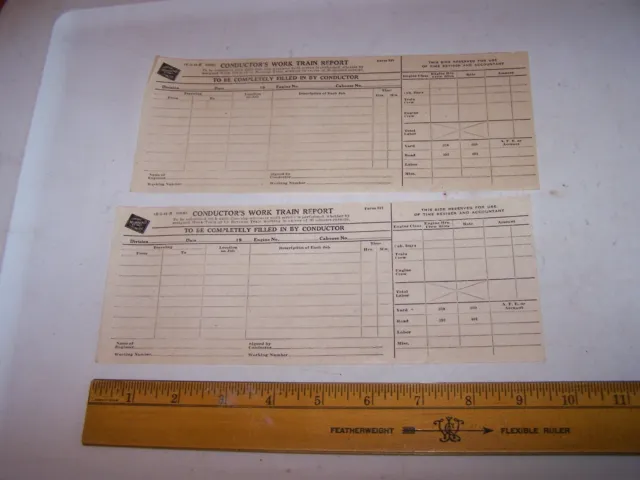 2 CHICAGO MILWAKEE ST PAUL PACIFIC Railroad Conductor's Work Train Report