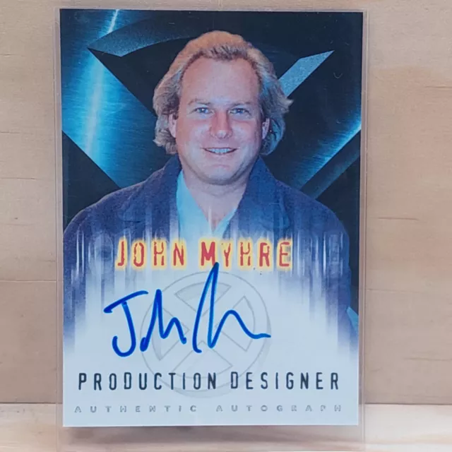 X-Men The Movie John Myhre Autograph Card Production Designer Topps 2000