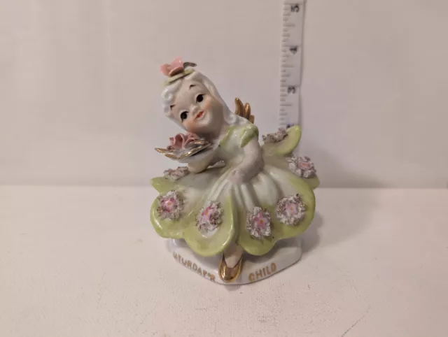 Lefton Angel Figurine Saturday's Child Vintage 1950s - As-is