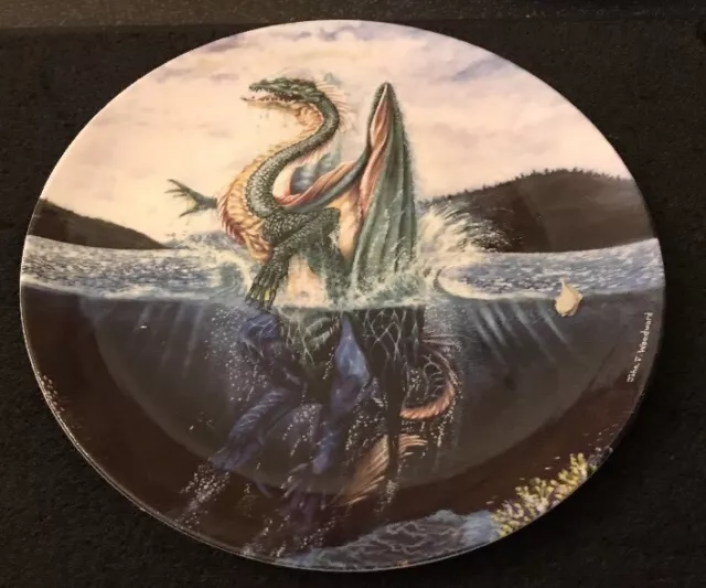 Crown Staffordshire Enchantica The Sea Dragon Collectors Plate