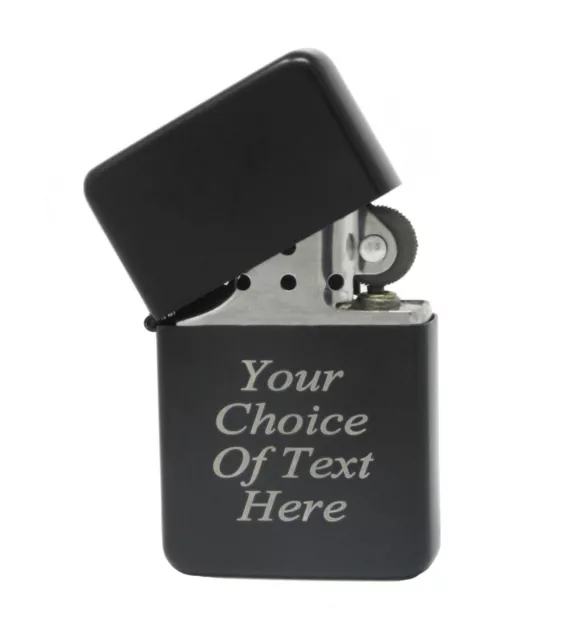Personalised Engraved Gift Lighter Anniversary Birthday Present & Engraved Tin 2