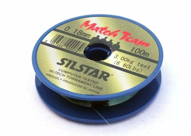 Silstar Match Team 100m Monofilament High Tech Mono Line Carp Fishing Matchteam