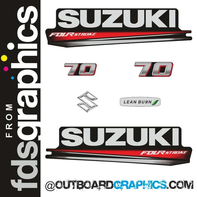 SUZUKI DF70 70HP four stroke outboard engine decals/sticker kit (2018