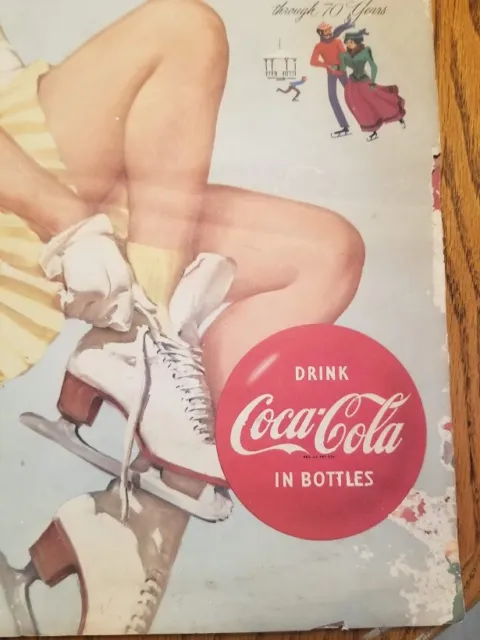 1956 COCA-COLA Calendar Page  January - February 2