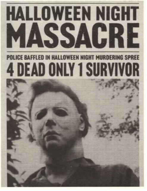 1978 Halloween Haddonfield Herald Halloween Night Massacre Michael Myers 🔪🎃