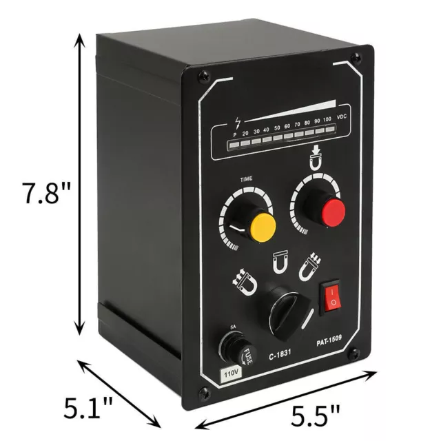 Electro Magnetic Chuck Controller LED Display Planer F Milling Grind 5A