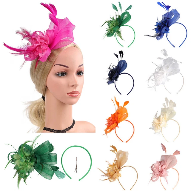 Large Wedding Fascinator Headband Alice band Ladies Day Races Royal Ascot New