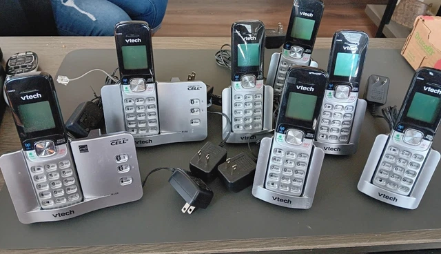 Lot of 7 Vtech DS6511-2 Cordless Expansion Handset Phone 2 Base Stations