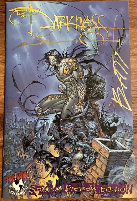 The Darkness Special Preview Edition  Autographed Image Top Cow Comics 1996