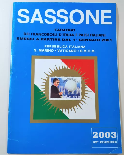 Filatelia Sassone catalogo dei francobolli d'Italia e paesi italiani  2003