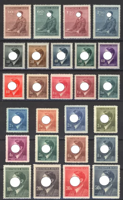 2 Sätze MiNr. 85-88 89-110 Böhmen & Mähren 1942 - 26x Adolf Hitler postfrisch **