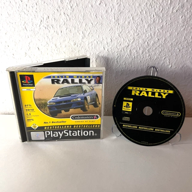 ✅PS1 Colin McRae Rally (PSone, 1998) Sony Playstation 1 gioco di corse sportive IMBALLO ORIGINALE PAL