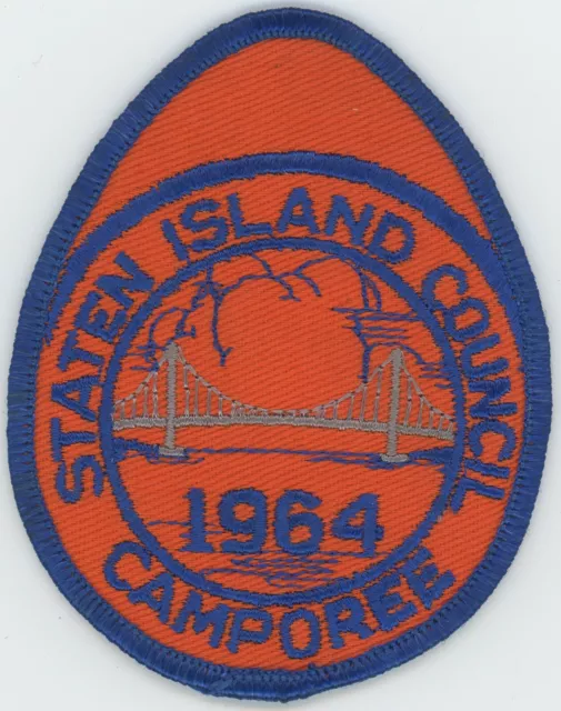 Boy Scout Staten Island Camporee 1964 BSA GNYC Greater NY Councils Patch