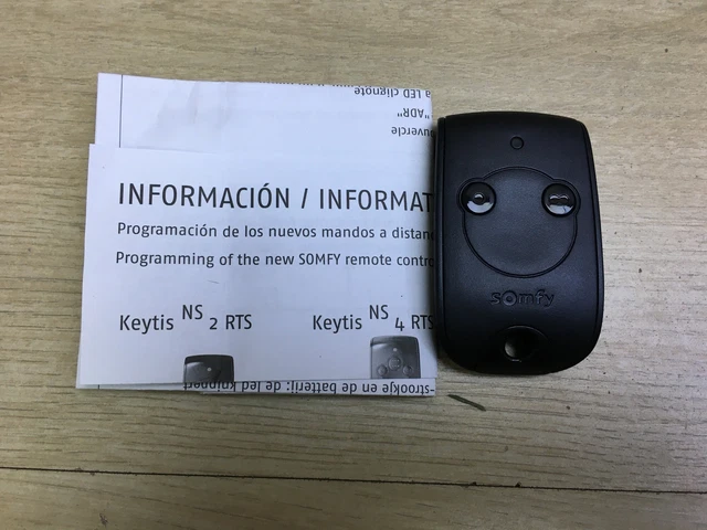 2x Somfy Fernbedienung Ersatz - Perfekt Für Garagentore & Tore, 433,92 MHz, 2-Kanal