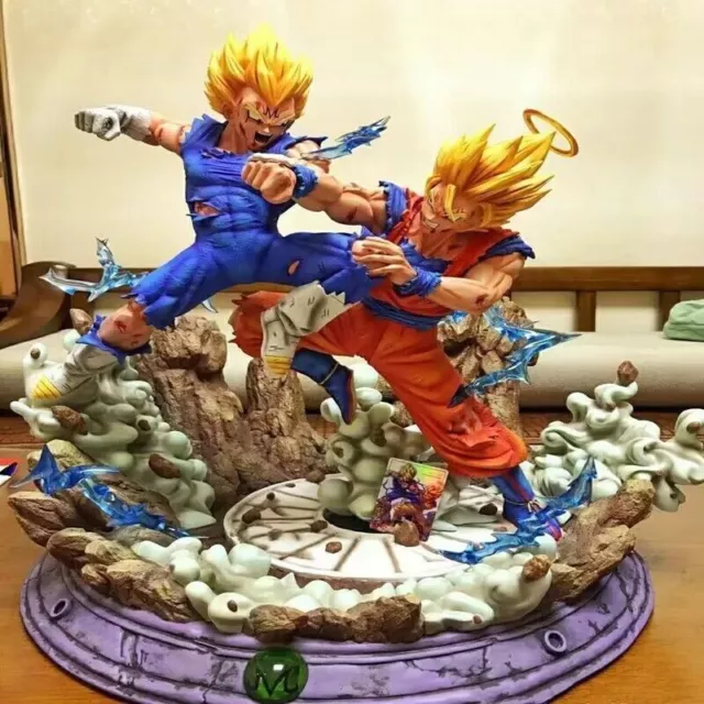 DRAGON BALL Z Figure Toys Vegeta VS Son Goku Limited Resin Figure Model ...