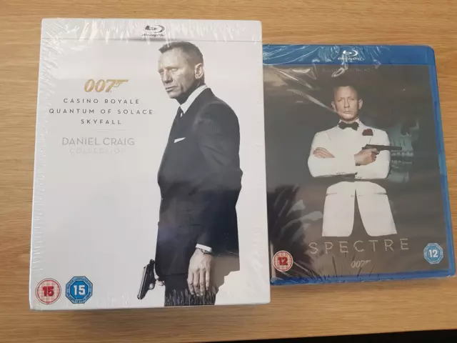 Daniel Craig Collection Blu Ray - New & Sealed James Bond 007 Spectre Free Post