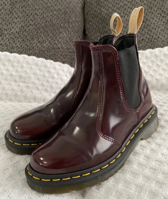 cherry chelsea boots