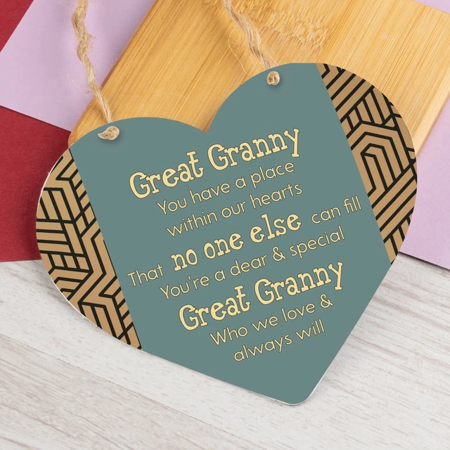 DANKE Liebe tolle Oma Holzherz Geschenk Geburtstag Weihnachten Denkmal Plakette