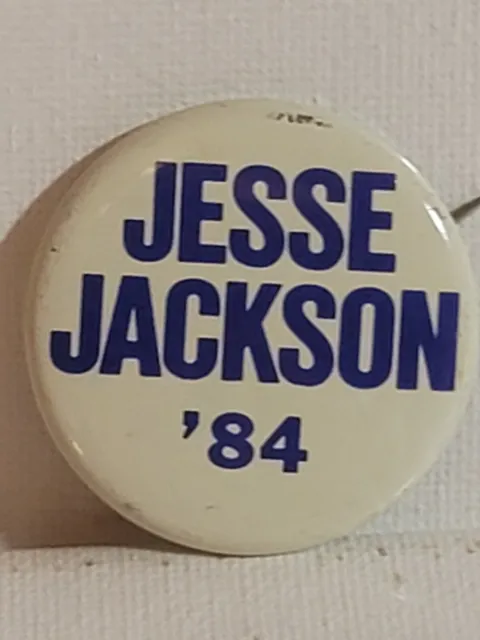 Jesse Jackson political pin back political button 1984 1.5"