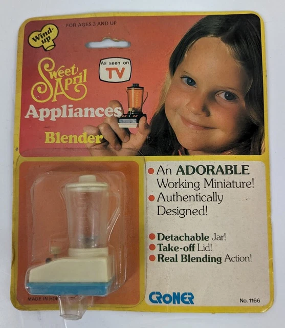 Vintage 1970's Sweet April Appliances Toy Blender SEALED