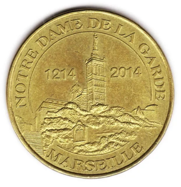 Médaille NOTRE DAME DE LA GARDE MARSEILLE 2014 - FRANCE - MdP jeton touristique