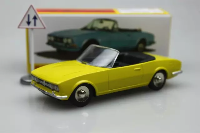 Dinky Toys 1423 - PEUGEOT 504 Cabriolet Jaune 1:43, Atlas