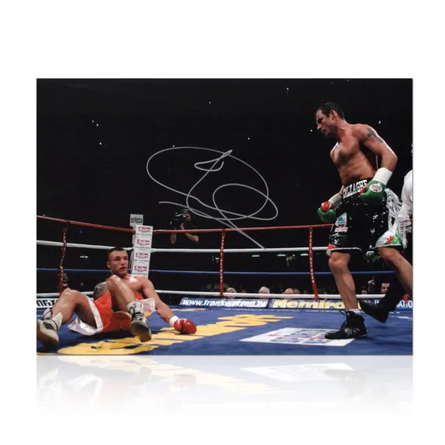 Joe Calzaghe Signed Boxing Photo: Super-Middleweight Unification Fight