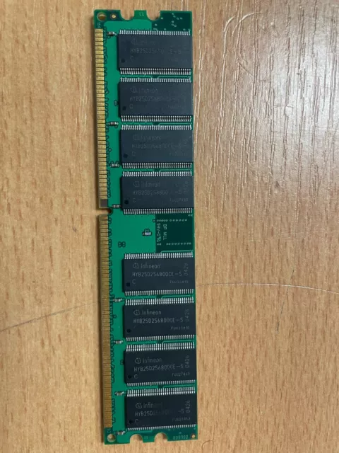 Barrette mémoire RAM INFINEON  256Mb  400MHz  DDR1   testée et garantie