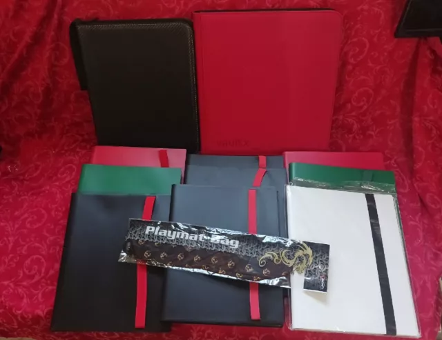 Lot Of 11 Binders Vault X Magic The Mtg Gathering Pokemon Tcg Album Folder