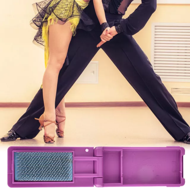 Ballroom Dance Shoes Brush For Latin Salsa Tango Dancing Portable(Purple) IDS