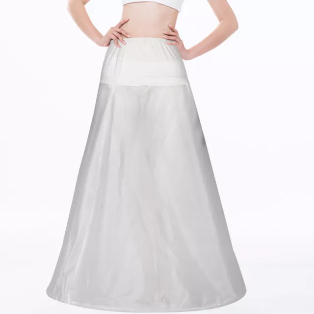 Line Skirt Women's Crinoline Underskirt White Ball Gown Hoops