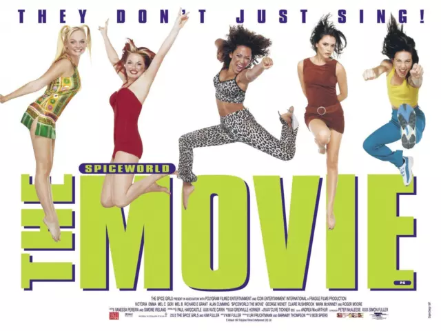 THE SPICE GIRLS - Spiceworld Movie Film Poster - Original from 1997 - LAST FEW