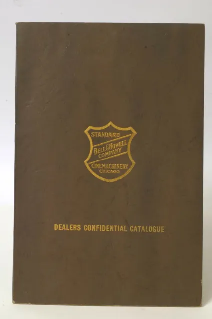 F66573~ Raro 1927 Bell & Howell Cine Cámara Catálogo Confidencial de Distribuidor
