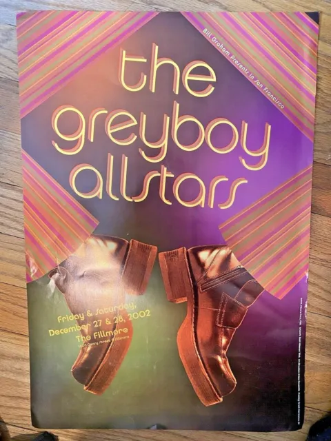 The Greyboy Allstars Vintage Concert Poster 2002 Bill Graham Presents Fillmore