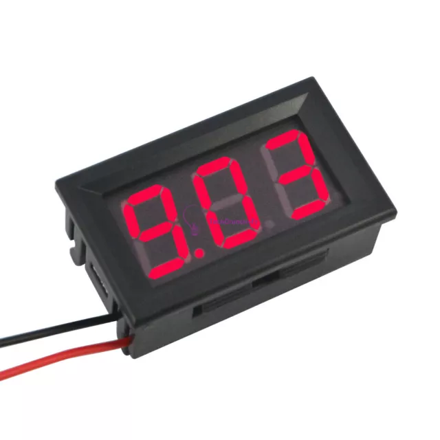 0.56" DC4.5-30V Voltmeter LED Panel Three Digital Display Volt Voltage Meter Red