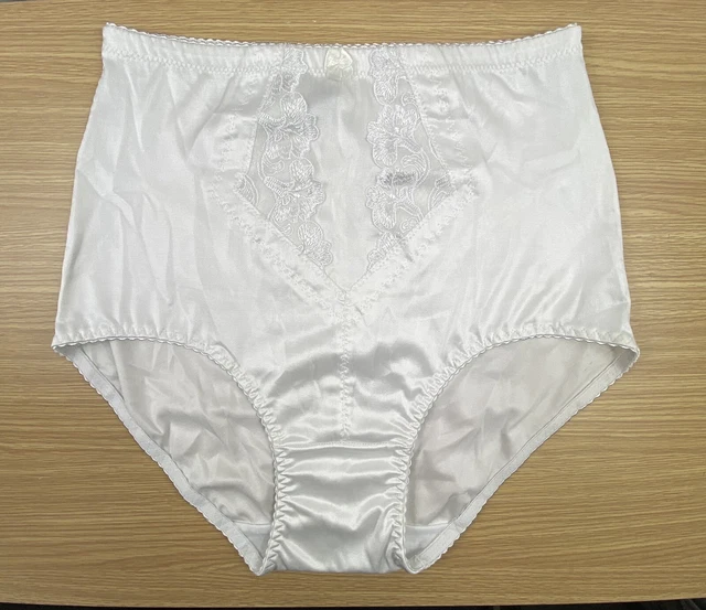 VINTAGE XXL SHINY girdle nylon panties sheer granny panties sissy panty
