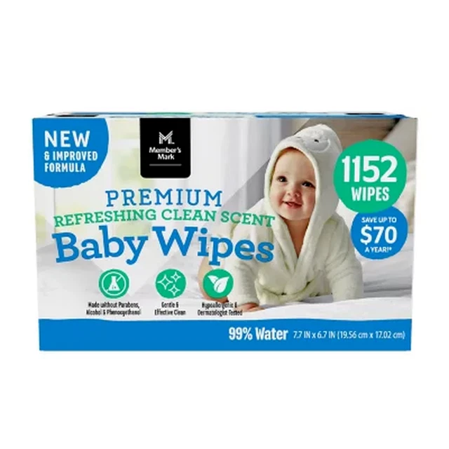Member'S Mark Premium Scented Baby Wipes (1152 Ct.) FREE SHIPPING