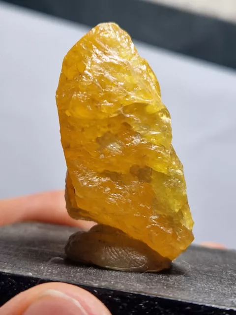 Minerale@ Zolfo Sicilia Cristallo Singolo 17,26  Gr Giallo Oro Arancione